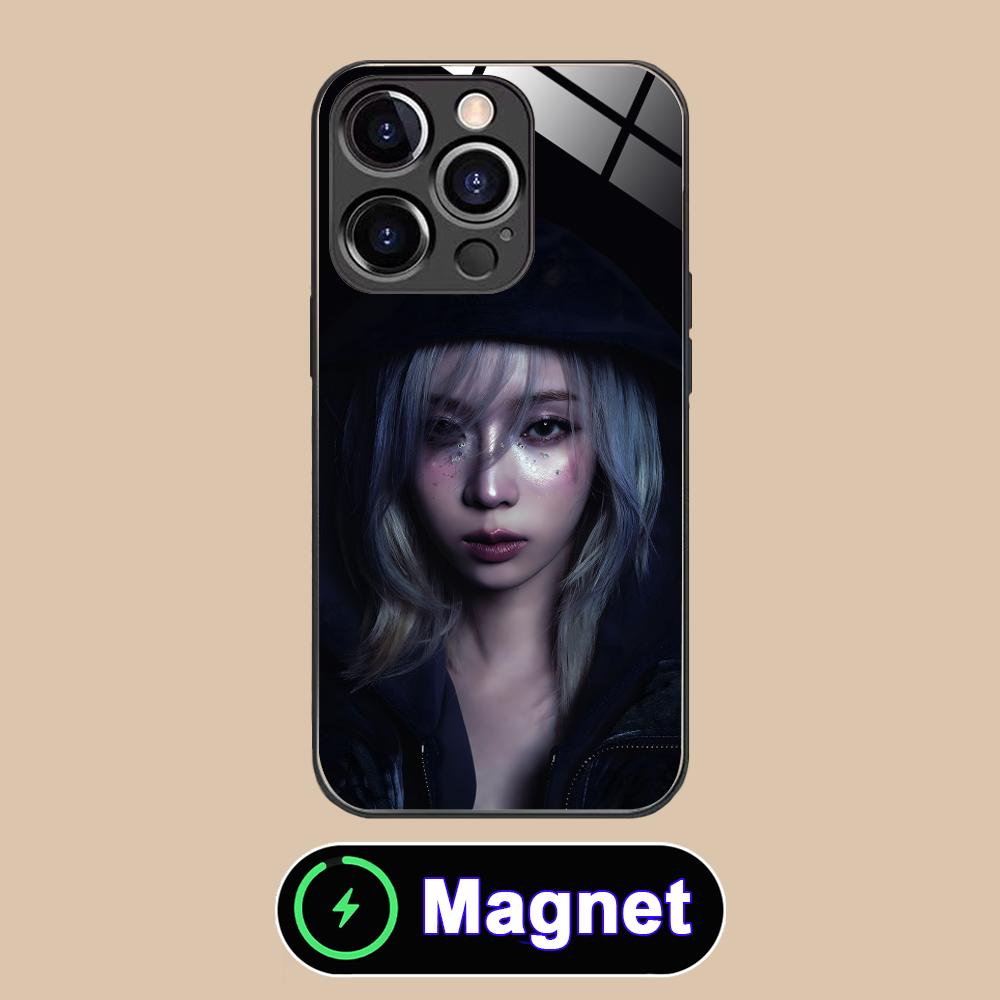 KPOP Girl Winter Phone Case for iPhone 17 16 15 14 13 12 11 Air Pro Max Plus Mini Glass MagSafe Cover