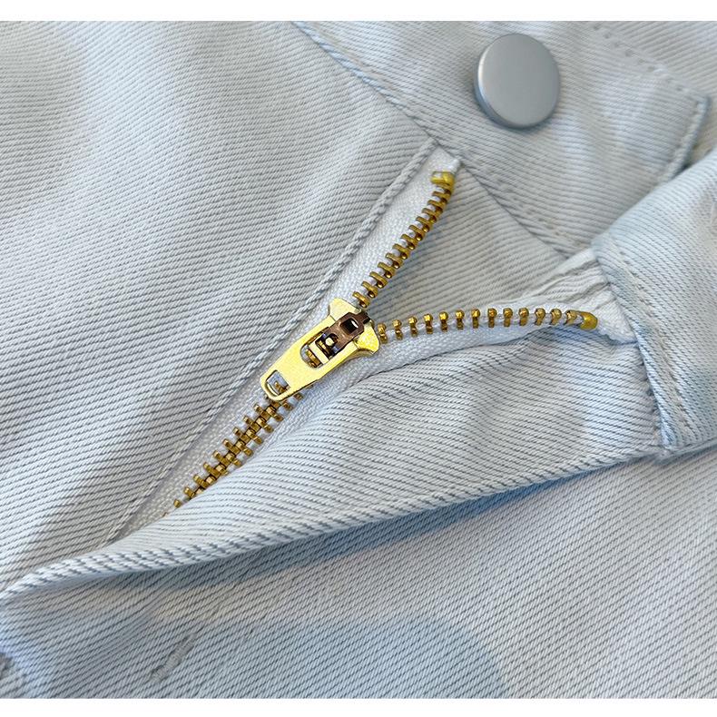 2025 Women's Straight-Leg High-Waisted Jeans: Slimming, Versatile, and Fashionable for Spring & Autumn