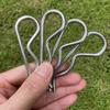 Yoliko 4pcs Heavy Duty Stainless Steel Cotter Pin R Clip Large Spring Retaining Wire
