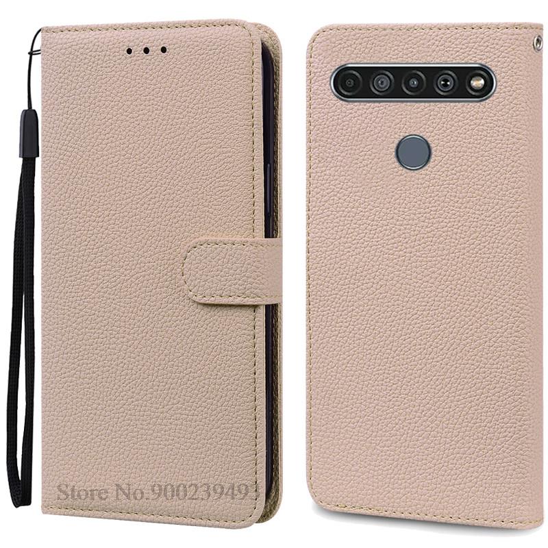 For LG K61 Etui Myk Silikon Lær Lommebok Flip Etui For LG K61 Deksel Coque For Fundas LG K61 LGK61 K 61 Telefonetuier Skall