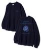 UNION GARMENTS Rose Up French Terry Sweatshirt Navy