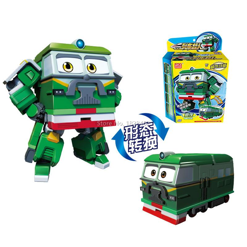 ABS Mini China High-Speed Railway Super Train Robot Transformation Toy Deformation Car Action Figure CHSR Toys for Kids Gift