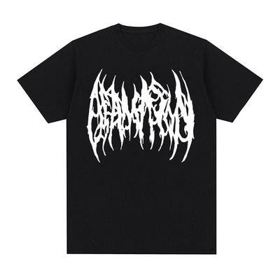 OsamaSon Logo Print T-Shirt Herren Damen Hip Hop Oversized Kurzarm T-Shirts Mann Kleidung Vintage Gothic T-Shirt Tops Streetwear