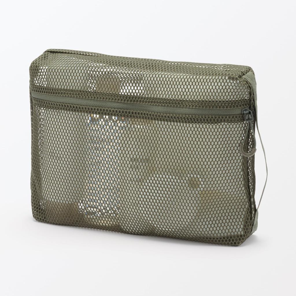 MUJI 3D Mesh 21 X 27 X 5 84730320 Case, Khaki, Large, Approx. Cm,