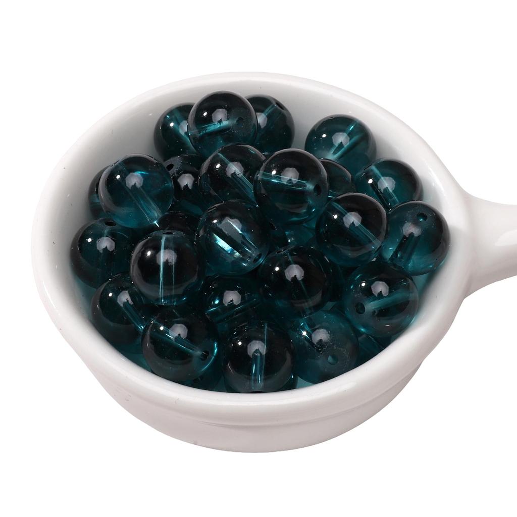 20-50Pcs High Transparency Glass Beads Loose Spacer Beads for Jewelry Making DIY Bracelet Necklace