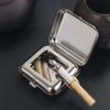 1PC Ashtray Outdoor Portable Pocket Ashtray Mini Metal Ashtray Portable Small Creative Car Smoking Accessories Ash Tray
