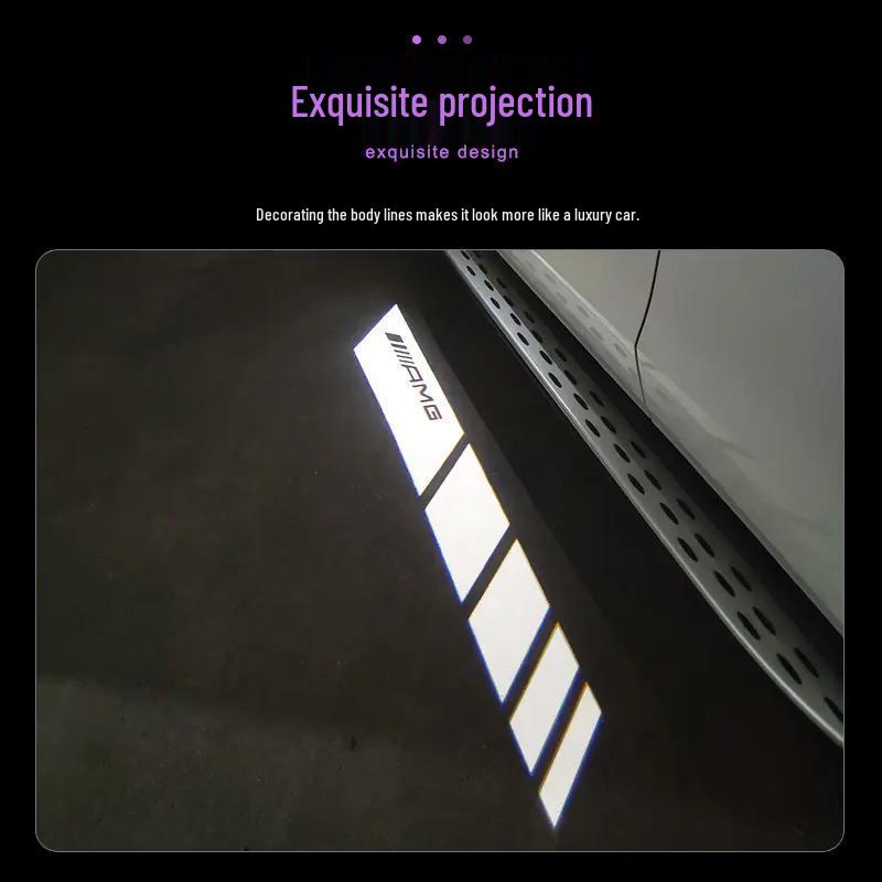 Mercedes-Benz Rearview Mirror Welcome Light for E-Class, A-Class, B-Class, C-Class, S-Class, GLC, EQC - Car Carpet Projection
