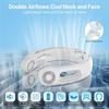Neck Fan, Bladeless Neck Fans Portable Rechargeable, 360° Cooling Neck Fan Air Conditioner, 4 Speeds, 5200 mAh Battery