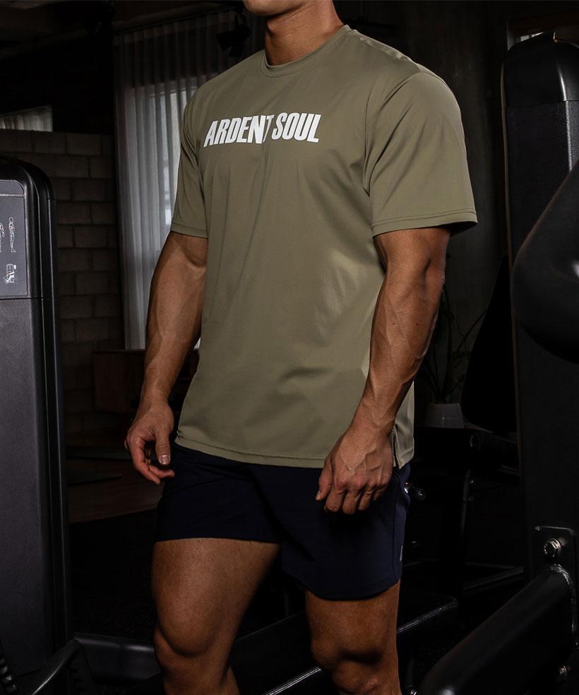 Adent Soul Active Fit, Airlight Cooling Short Sleeve Tee Khaki/Xl