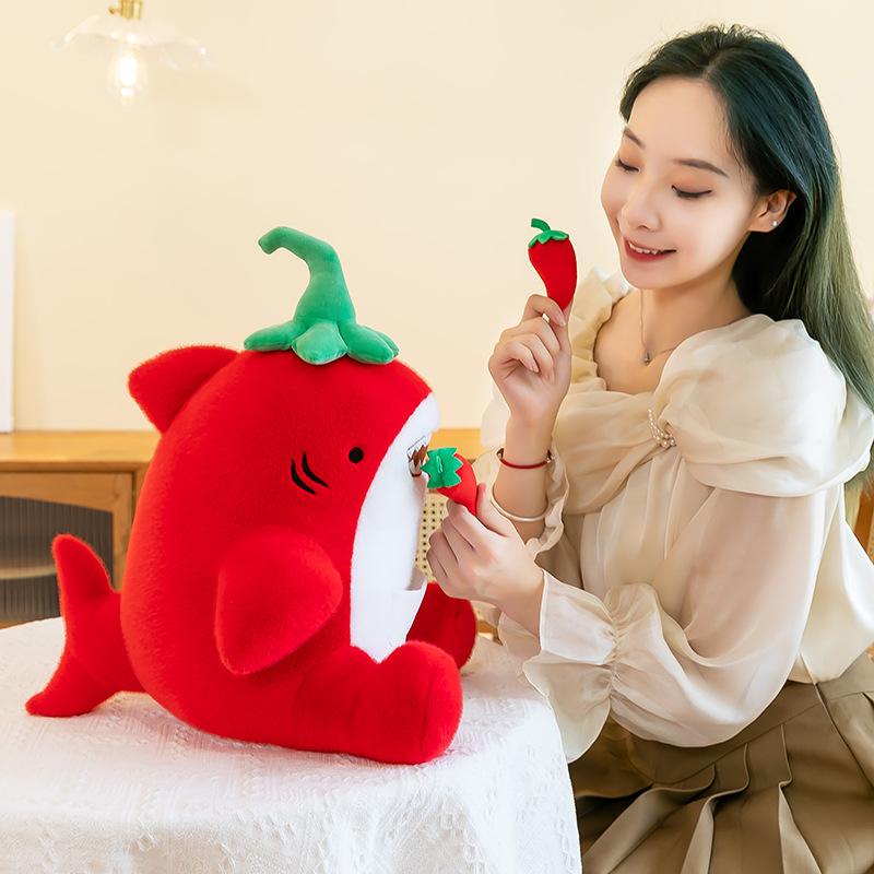 New Funny Shark Spicy Plush Toy Doll Cute Chili Shark Doll Creative Birthday Gift Pillow