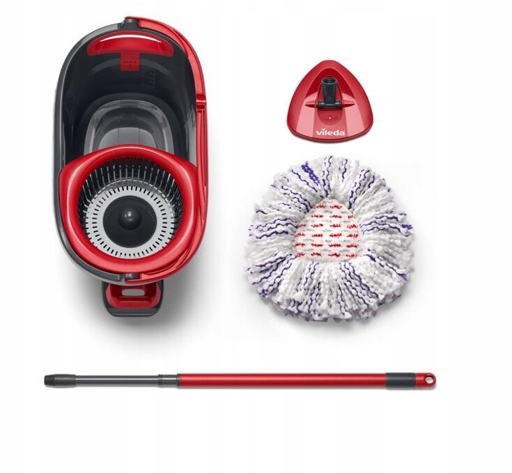 Vileda turbo 3in1 rotary mop with bucket set