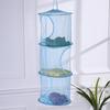 Clothes Storage Cage 3 Tiers Foldable Breathable Underwear Bra Door Organizer with Compartments Home Organization Tool