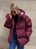 2024 Autumn/Winter Women's European & American Style Loose Cotton-Padded Jacket Coat
