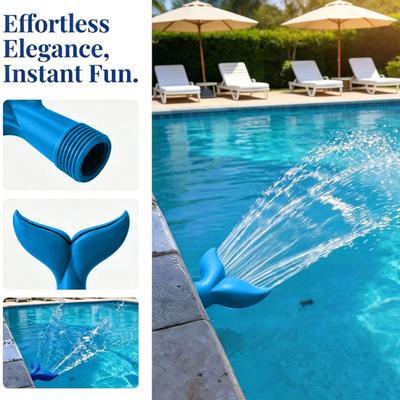 Pool Aerator Sprinkler, Fishtail Aerator Fountain, Summer Cooler Sprinkler, 3/4" Universal Fit for Swimming Pools Aeration And Cooling