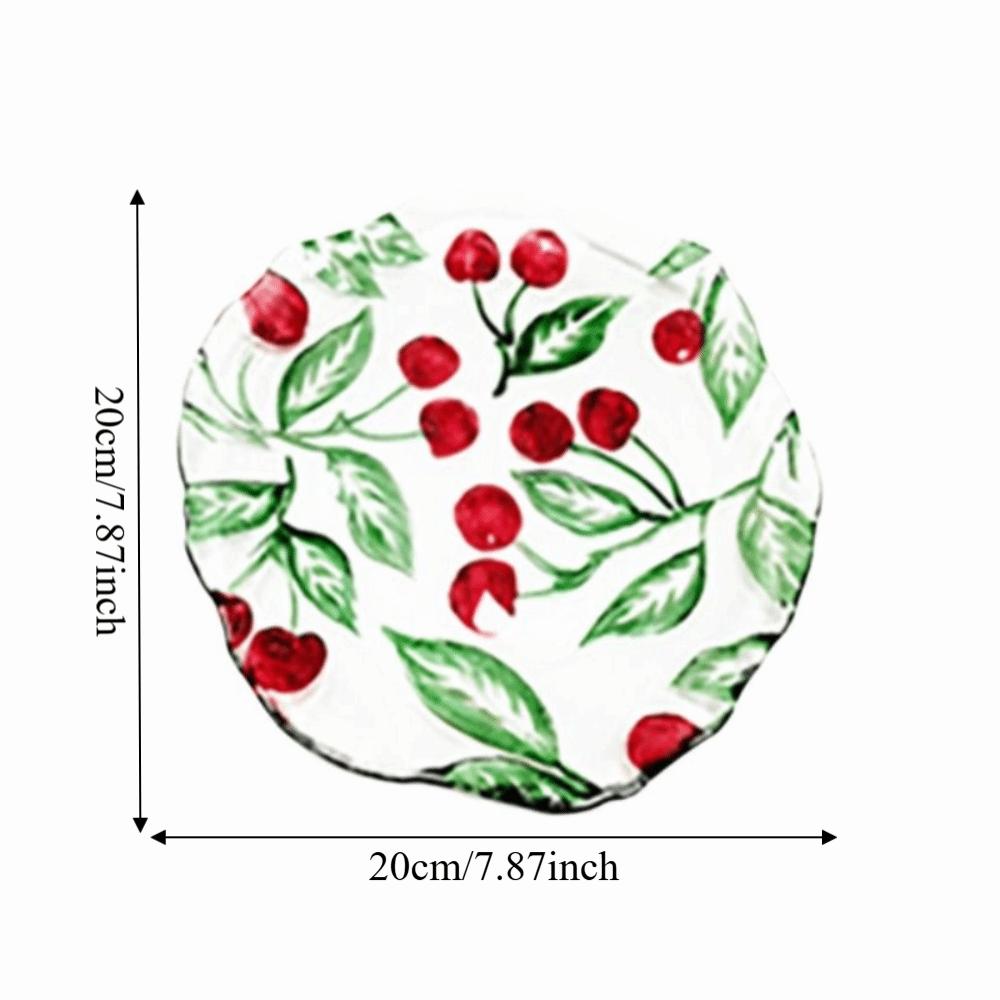 Safe Fruit Plate Lemon Pattern Dinner Plate Multi-purpose Shallow Plate  Picnic