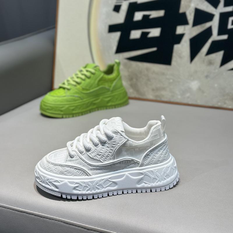 

Every trendy autumn new low-top leather surface comfortable casual lace-up ok 43 білий