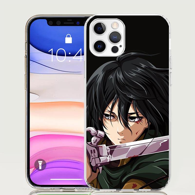 A-Attack On T-Titan Annie Mikasa Phone Case For iPhone 17 Air 16 15 Plus 11 14 Pro Max 13 Mini 12 7 8 + SE Pattern Art Customize