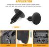 100Pcs Auto Fastener Clips Vehicle Retainer Rivet Door Panel Fender Liner Bumper Fender Trim Plastic Mixed Car Clips