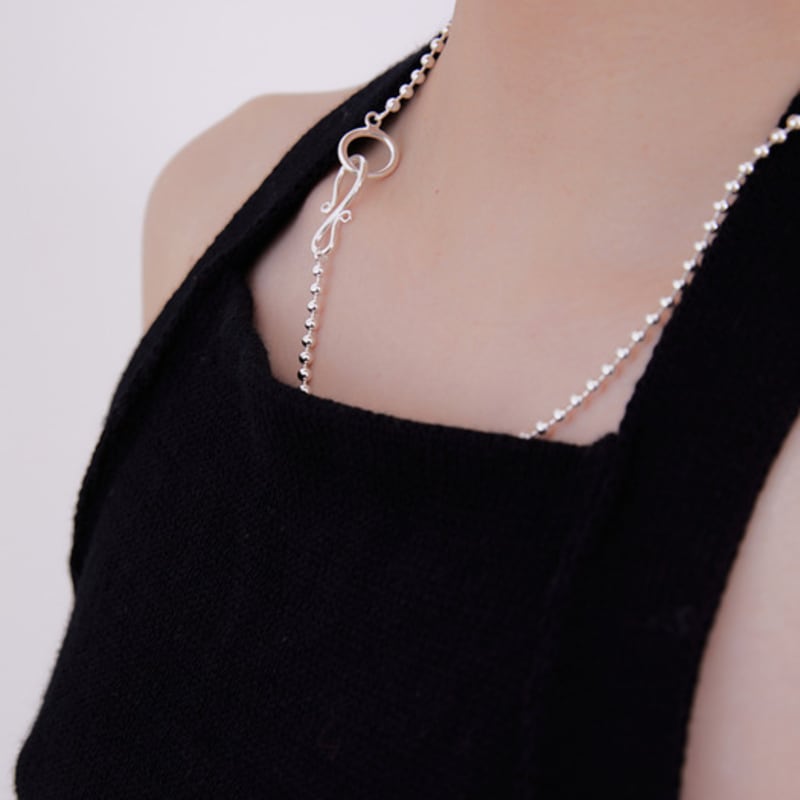 Fillow Antique Long Ball Chain Necklace