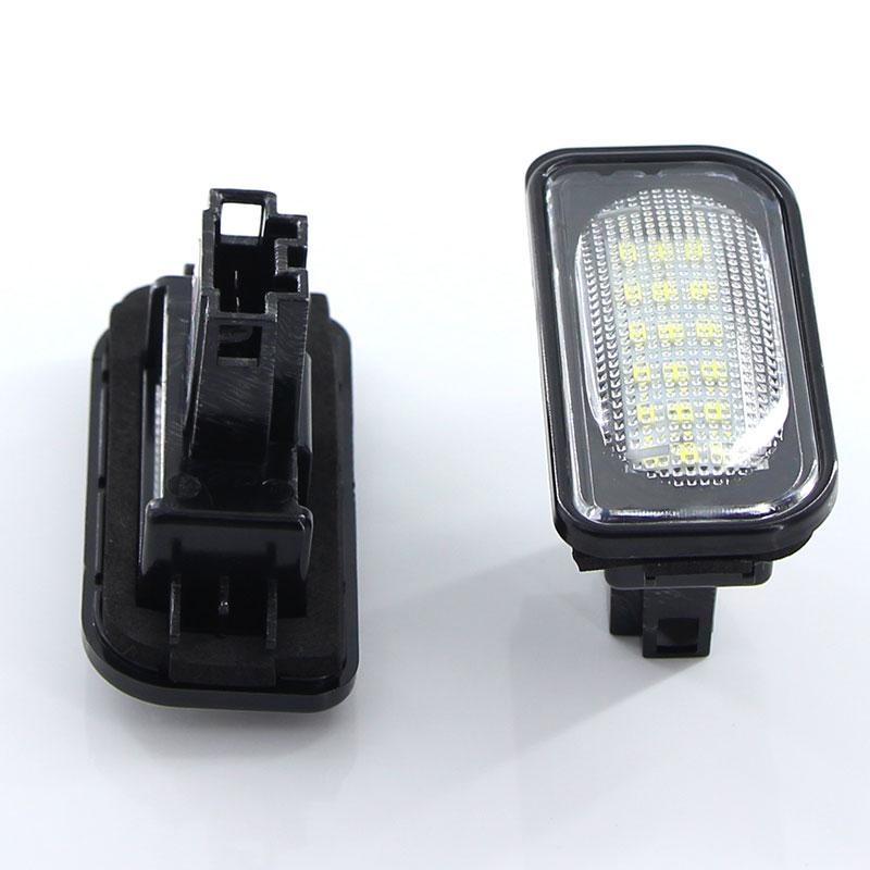 For Mercedes Benz C CLK Class W203 C209 W209 Canbus LED License Plate Lights Car Number Plate Lamps A2038200556, A2038200066