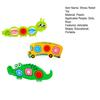 3Pcs Stress Relief Push Bubble Toy Toddlers Fine Motors Skills Cartoon Caterpillar Crocodile School Bus Flipping Bubble Sensory Fidget Toy Travel