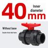 Taiwan PVC Double Union Ball Valve - Acid & Alkali Resistant with Handle