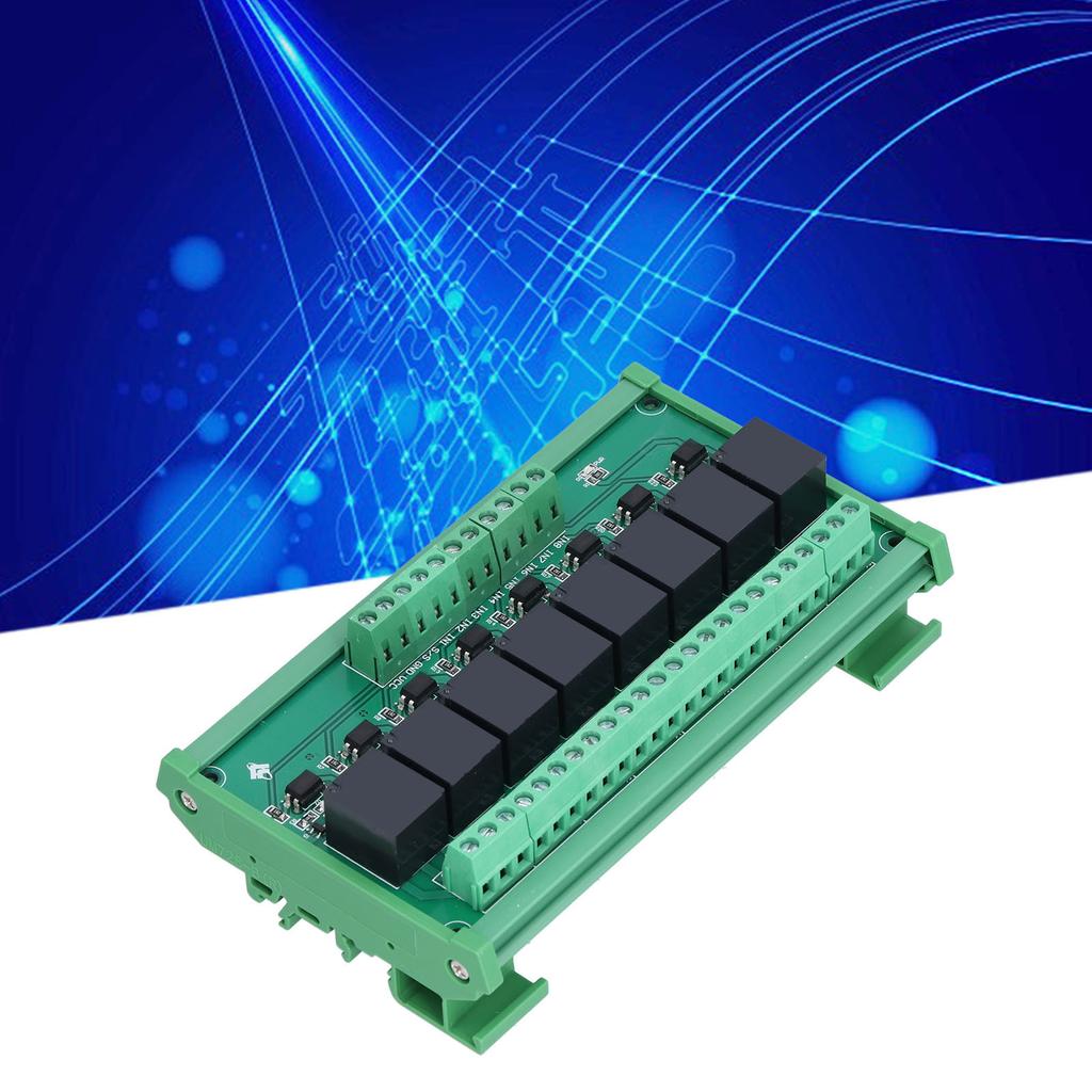 Relay Module 8 Channel High Low Level Optocoupler Isolation SCM PLC Amplifier Board 5V/12V/24V