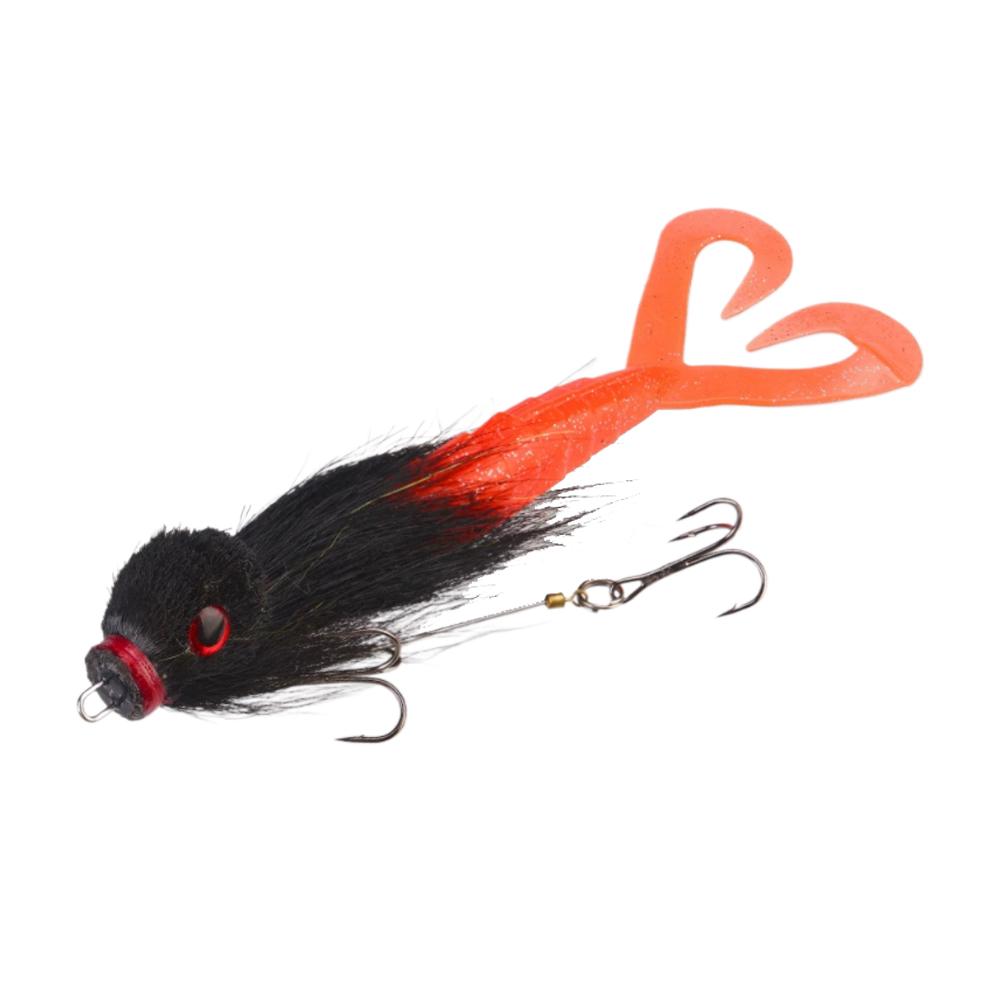 Lure Mustache Rig Muskie Pike Fishing Game Hand-Tied Deer Hair Body Solid Rig Tackle Rosewood Mouse Baby Swimbait Bucktail Mous