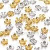 50pcs/lot Stainless Steel Flower Beads Caps Petal Base For DIY Jewelry Making Material Supplies Earrings Handmade Accessories