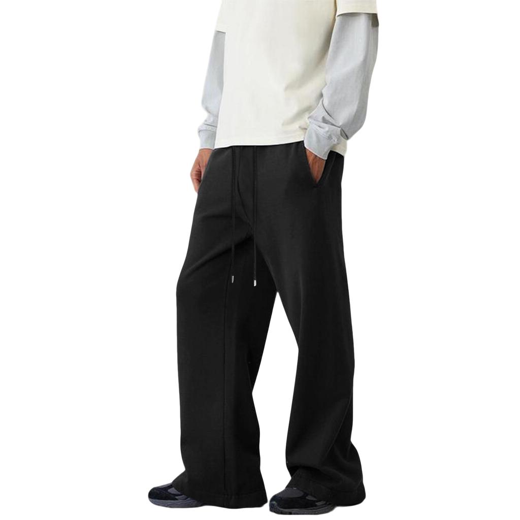 Men's Baggy Sweatpants Wide Leg Sweat Pants With Pockets