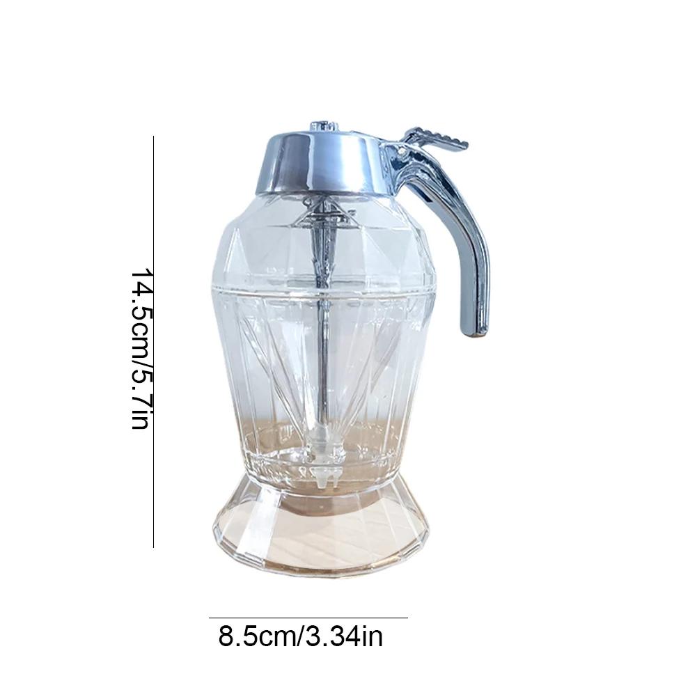 Syrup Dispenser with Stand Honey Pourer Dispenser Olive Oil Dispenser Bottle for Home Kitchen Storing Honey and Syrup