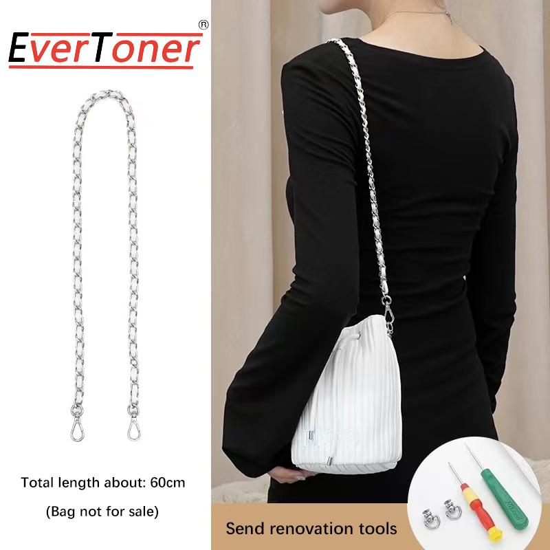 EverToner Pearl Bag Chain Crossbody Strap Lanyard Extender DIY Accessories Pearl Handbag Strap Replacement Accessories