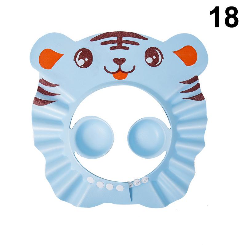Verstellbare Cartoon Baby Shampoo Kappe Wasserdichter Spritzschutz Badevisier Hut Langlebiger Säuglings Haarschutz Für Dusche