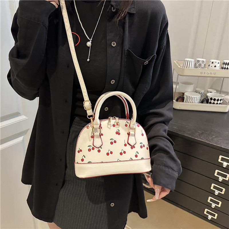 Cherry portable shell bag summer fashion cute shoulder bag large capacity trend casual versatile messenger bag