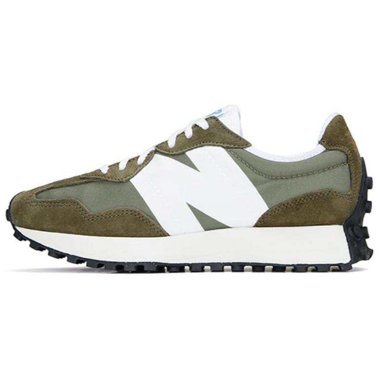 New Balance 327 Khaki Bílé Unisex Tenisky Zelené U327LE