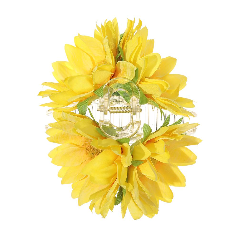Simulated Sunflower Hair Clips Hairpin Fashion Hair Accessories Cute Flower Hair Claw For Women Girl