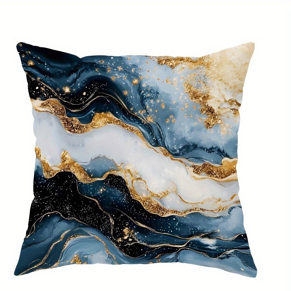 Colorful Fluid Art Pillowcasebedroom Living Room Sofa Home Decor Polyester Cushion Cover With Zipper