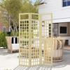 3-Panel Garden Privacy Screen, Freestanding Foldable Wooden Outdoor Divider/Trellis, Decorative Privacy Screen for Garden Patio, 120 X 170 Cm