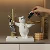 Entrance Bear Key Storage Ornament Tray Rack Light Luxury Table Storage Knick-knacks Resin Crafts Bear Key Storage Ornaments