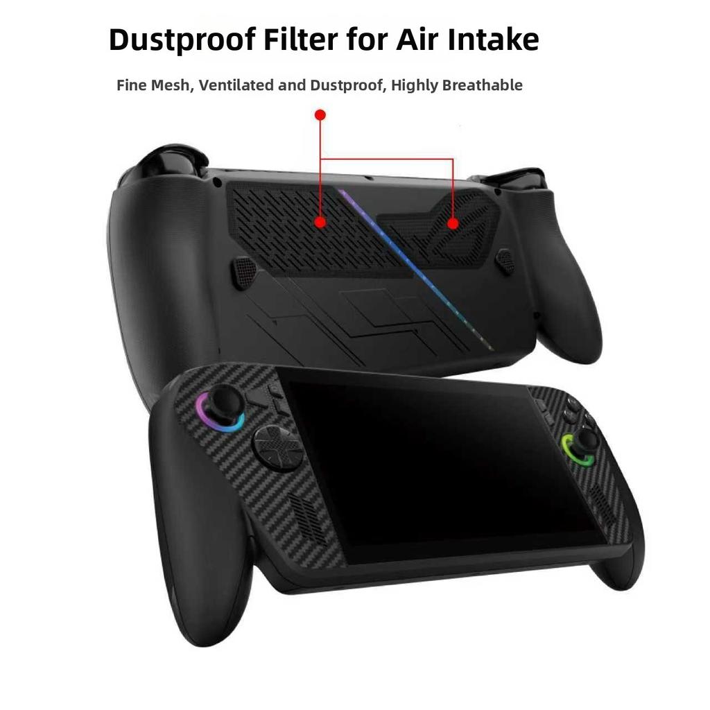 1 Set Dust Filter For ROG For Xbox Ally-X Mesh Set & Anti-Scratch Stickers Included Handheld Dust Protection Set