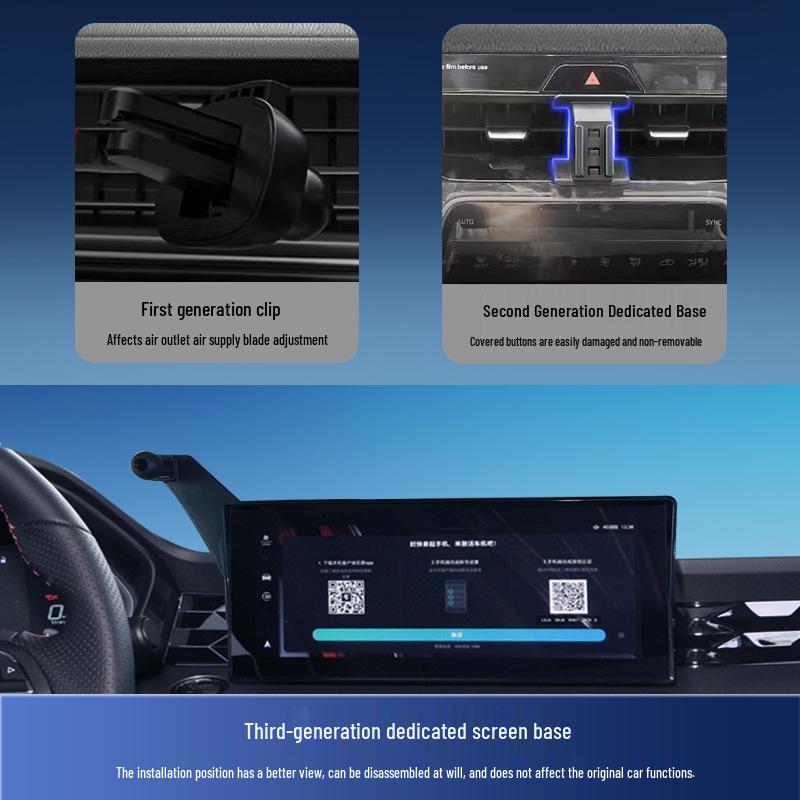 MG MG5 Car Phone Holder: Screen Model 2021-2022 Clip-On Base