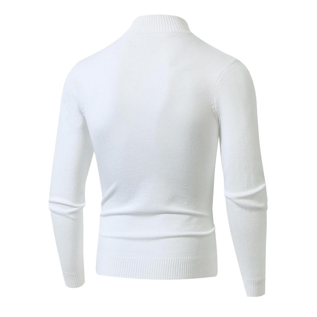 Autumn and Winter New Men's Semi-zipper Thermal Sweater Fashionable Stand-up Collar Men's Knitting
