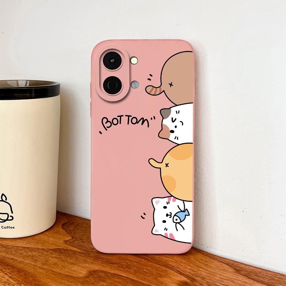 Case For Tecno Pop 20 / Spark Go 3 Stylish Design Back Cover For Tecno Pop20 / Spark Go3 Soft Liquid Silicone Lightweight Shell