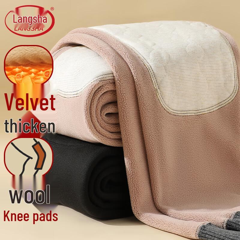 

Мужские утолщенные флисовые термобрюки Langsha с шерстяными и шелковыми наколенниками 3XL