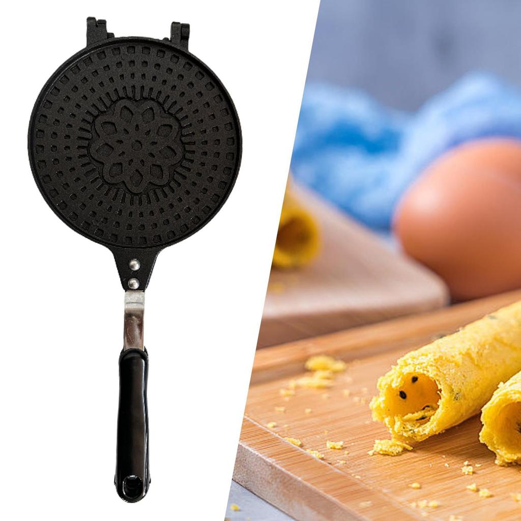 Egg Roll Waffle Maker Ice Cream Cone Lightweight Press Plate Easy Clean Pan