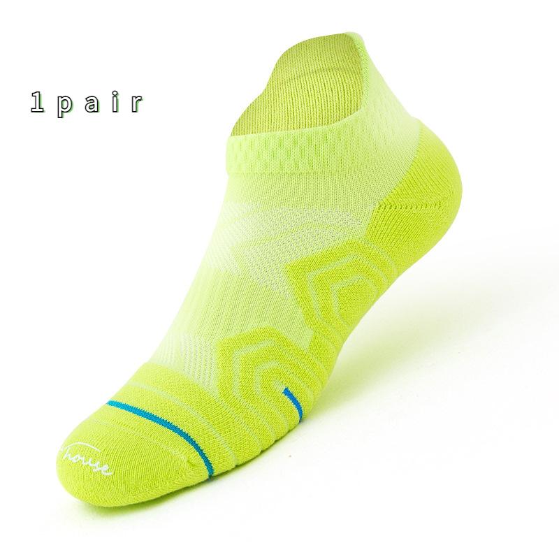 Size 39-44 Men's Summer Thin Breathable Socks for Running Professional Thickening Athletic Socks