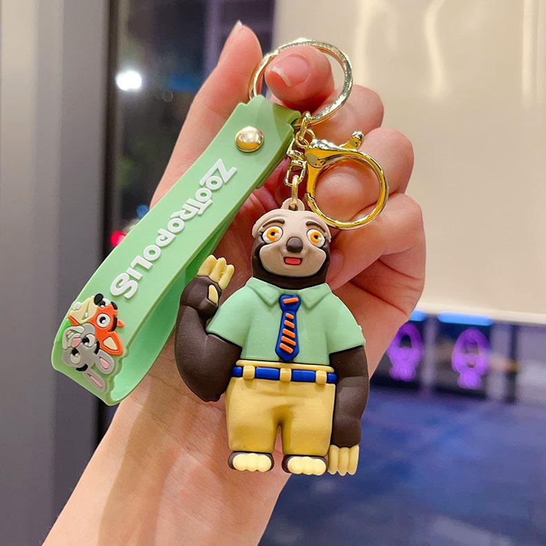 Anime Zootopia 2 Figure Cute PVC Doll Car Key Ring Accessories Bag Pendant Charm Perfect Christmas Gift for Her 2027