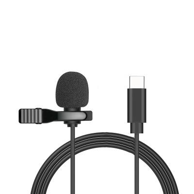 3.5mm Wired Microfon Mini Microphone Condenser USB Type C Lavalier Clip Professional Microphone For Laptop Computer Smart Phone