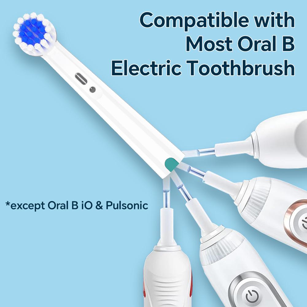 Compatible with Oral B Electric Toothbrush Replacement Toothbrush Brush Heads, Professional Sensitive Gum Care Brush Head Refill