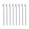 ATiAP Tent Pegs/Stakes Titanium Alloy with Rope 40cm – 8 Pack